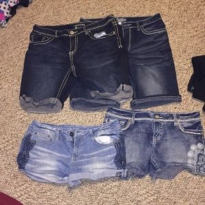 Denim shorts